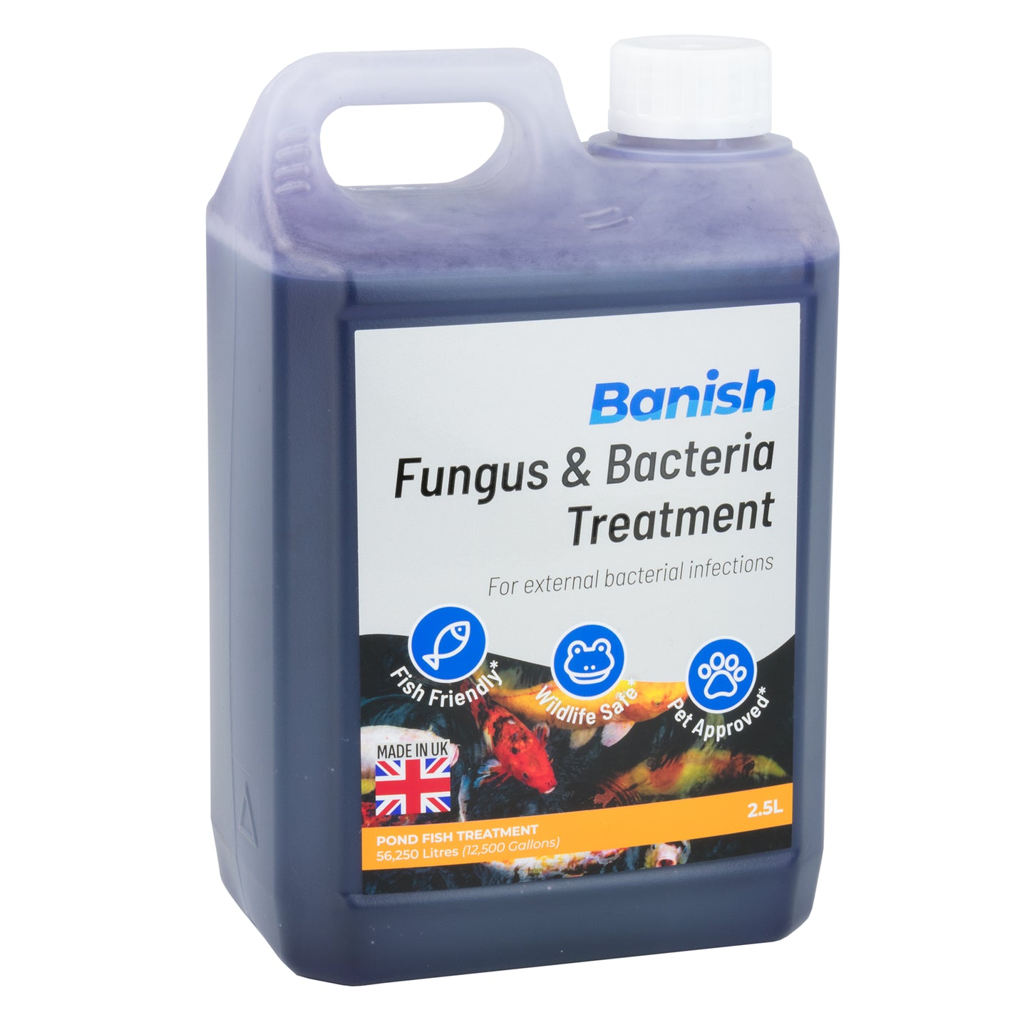 BANISH FUNGUS & BACTERIA POND KOI FISH TREATMENT for DISEASE INFECTION MEDICINE